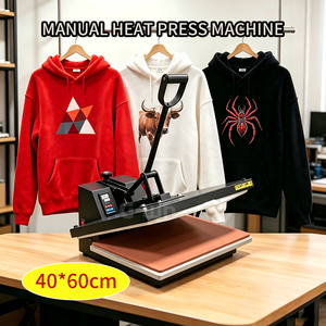 High Quality Manual Heat Press <b>Machine</b> 40*60cm High Pressure for Fabric Transfer Used - Product Image 2