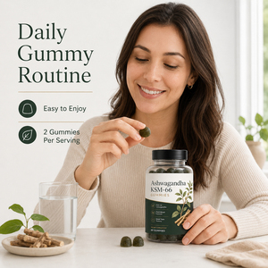 Gomitas Veganas Sin Gluten con Antioxidantes Naturales, Ashwagandha Orgánica y L-Teanina para Mejorar la Memoria, el Sueño y la Inmunidad para Adultos - Product Image 2
