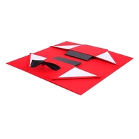 Caja de Regalo Rígida Plegable Personalizada con Asa, Estructura de Sobre, Embalaje de Cartón para Botellas de Vino, Uso Comercial y de Regalo