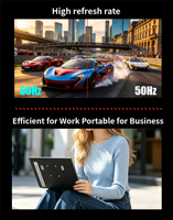 Moniteur portable tactile 15,6 pouces 1080P avec haut-parleur intégré, compatible OEM, pour jeux et écran large étendu pour ordinateur portable
