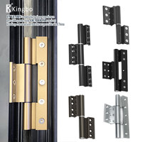 Charnière de porte Aluminium Pliable Noir Lourd Fermeture Automatique Accessoires Hydraulique Quincaillerie Pivot 90 180 270 360 degrés