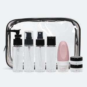 Juego de botellas pequeñas para viaje, ideales para el cuidado de la piel y el baño, botellas vacías de plástico baratas al por mayor. - Product Image 1