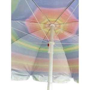 Parasol de plage arc-en-ciel anti-UV avec mécanisme d'inclinaison, sans PFAS, certifié REACH, robuste, résistant au vent, portable, pour l'extérieur, vente en gros - Product Image 5