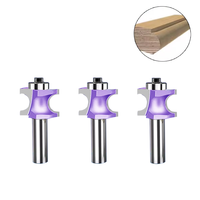 Alat Pemotong Kayu YUFU 1/2 Inch Handle Woodworking Face Mill, Baja Paduan Tahan Lama HRC55, Pisau Setengah Lingkaran dengan Sisipan Karbida Padat