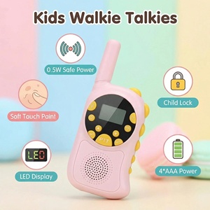 Mini Kids Toy Walkie Talkie 0.5W FRS <strong>PMR</strong> Two Way <strong>Radio</strong> with Backlit Display VOX Child Lock for Boys Girls Outdoor Games - Product Image 2