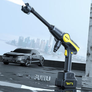 Lavadora de autos eléctrica inalámbrica SUITU con batería de litio de 7.4V recargable, pistola de agua de alta presión para uso doméstico - Product Image 3