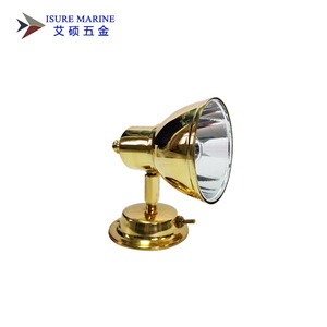 Isure Marine Brass Wall Lamp <b>12V</b> <b>Dc</b> Incandescent Bulb Surface Mounted Outdoor Use - Product Image 4