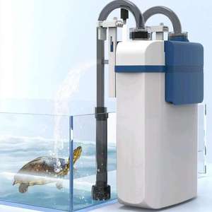 Paslanmaz Çelik Örgülü Süper Sessiz 3 Katmanlı Bakteriyel Akvaryum Filtresi, Çoklu Çıkış Modları, Küçük Balık Tankları için Akış Kontrolü - Product Image 1