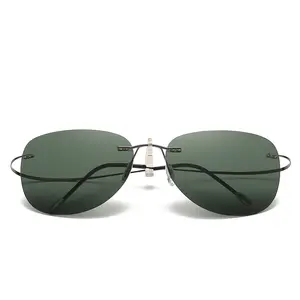 Lunettes de soleil sans monture classiques hommes femmes mode uv400 lunettes de soleil sport s lunettes de plein air