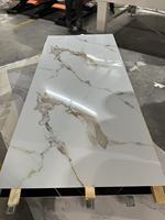 2025 Best Verkopende Uv Marmeren Blad Glad 3d Afdrukken Pvc Marmeren Tv Wandpaneel Blad Voor Interieur Decoratie