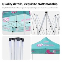 Tonnelle pliante 10x10 pour foires artisanales, tente portable avec espace table pour stands de vendeurs et marchés extérieurs