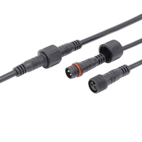 Pack de batterie à led étanche câble moulé M14-02 2 3 4 broches circulaire mâle femelle prise en plastique moulé avec 18/20/22/24AWG