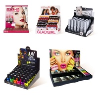 Exhibidor de Cartón Personalizado PDQ para Cosméticos, Maquillaje, Pestañas y Lápiz Labial, para Mostrador o Mesa