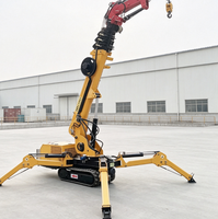 Grue araignée rotative à 360 degrés avec palier de rotation pour un pivotement fluide