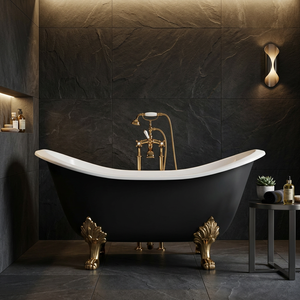 Patina Finished Copper Oval Luxury Bath Tub with Lid-Indian Home Crafts - Product Image 3