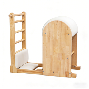 MJD W17 Pilates Ladder Barrel de Madera de Roble, Duradero, Multifuncional, Ajustable, Máquina de Gimnasio en Casa, Embalaje en Caja, 2 <span class=keywords><strong>A</strong></span>ños de Garantí<span class=keywords><strong>a</strong></span> - Product Image 2