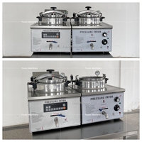Nouvelle friteuse à pression électrique de table pour poulet, petite, haute productivité, 220V, garantie 1 an, utilisation en restaurant