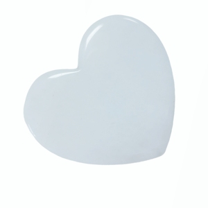 Outil de massage Gua Sha en jade blanc en forme de cœur, masseur facial et corporel, outil de soin de la peau - Product Image 2