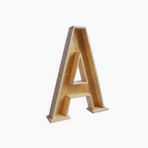 <span class=keywords><strong>Maceta</strong></span> de Madera con Forma de Letra del Alfabeto, <span class=keywords><strong>Maceta</strong></span> Hecha a Mano para Uso Doméstico, Caja de Flores para el Hogar - Product Image 1