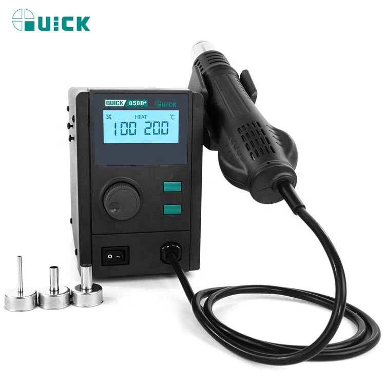 220 В/110 В Quick 858d Mini Precision Hot Air SMD BGA наладочная станция с цифровым дисплеем для продажи