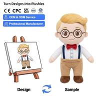 Fabricant professionnel de poupées en peluche anime personnalisées, conception de jouets en peluche doux sur mesure, 20 cm, en coton, pour collection de fans, OEM ODM