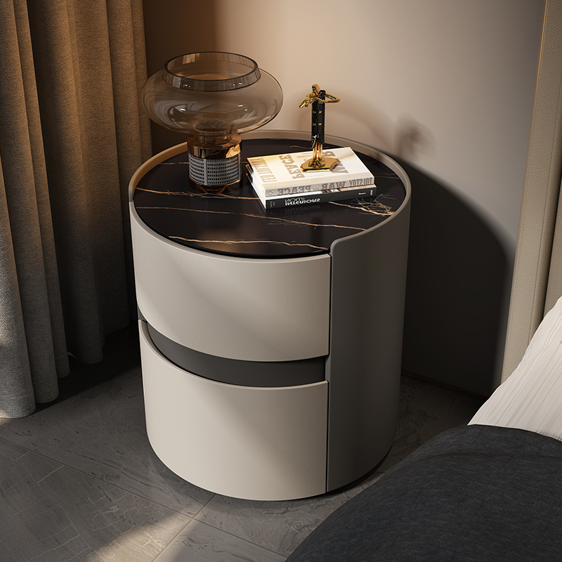 Placa de Roca Negra + blanco cremoso + gris medio