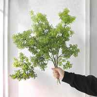 Vente en gros de 3 fourchettes décoratives en plastique en forme de boule, imperméables, pour la décoration extérieure d'hiver et de mariages, arrangement floral haut de gamme