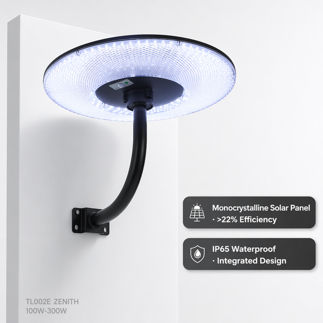 IP65 Waterproof Wholesale ABS Shell Outdoor Solar Wall Lights Outdoor Area All-in-One UFO LED Solar Street Light for Garden