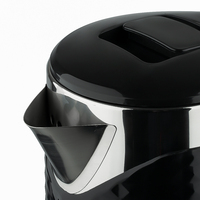 Raf Diamond-Style 2L Hervidor de té eléctrico de acero inoxidable de doble pared Hervidor eléctrico Botella de agua caliente Agua hirviendo