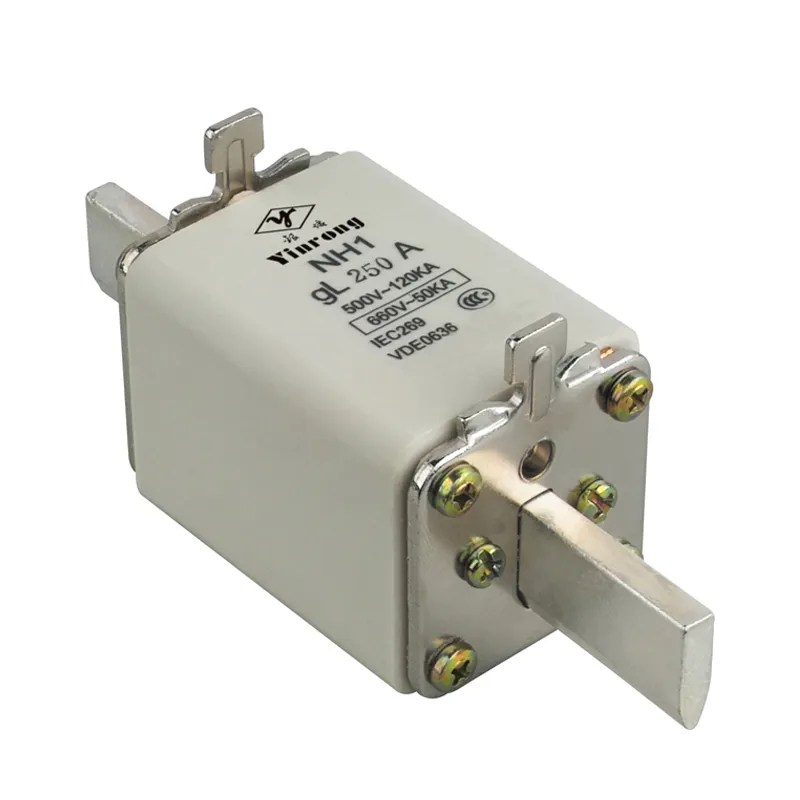 LV HRC seramik tabak NH00C NT00c serisi sigorta ve sigorta kutusu CE sertifikası HR17 izolasyon anahtarında kullanılır