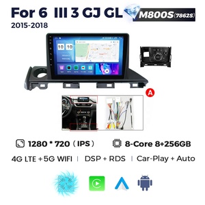 Ventilador de refrigeración MEKEDE MS 4G LTE para coche TV Android pantalla táctil para <span class=keywords><strong>Mazda</strong></span> <span class=keywords><strong>6</strong></span> 3 GJ <span class=keywords><strong>GL</strong></span> 2015 - <span class=keywords><strong>2018</strong></span> estéreo para coche compatible con cámara 360 - Product Image 2