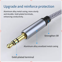 Câble d'extension audio pour casque 3,5 mm mâle vers femelle, universel pour microphones d'ordinateur, casques et karaoké.