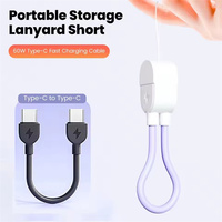 16CM 60W Câble de Type C à Type C Charge Rapide pour Téléphone 15 16 Sumsung USB C Câble de Données Court pour Power Bank Huawei Xiaomi