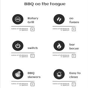 Spiedini elettrici <span class=keywords><strong>per</strong></span> <span class=keywords><strong>Barbecue</strong></span> rotanti di 360 gradi 12 pz in acciaio inossidabile spiedini <span class=keywords><strong>per</strong></span> <span class=keywords><strong>Barbecue</strong></span> senza fumo - Product Image 3