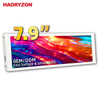 Écran secondaire miniature HAORYZON 7,9 pouces FHD IPS, écran LCD étiré, affichage de la température du PC, écran LCD portable 400x1280
