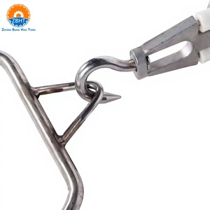 ZBHT Crochet <span class=keywords><strong>de</strong></span> suspension pour carcasses <span class=keywords><strong>de</strong></span> porcs, fourche ronde en acier, <span class=keywords><strong>prix</strong></span> usine pour ligne d'abattage <span class=keywords><strong>de</strong></span> porcs, équipement <span class=keywords><strong>de</strong></span> système <span class=keywords><strong>de</strong></span> rail à viande - Product Image 2