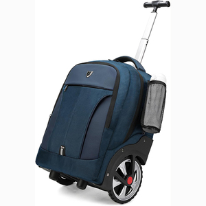 Girls' Rolling School <b>Backpack</b> <b>with</b> Big <b>Wheels</b> Durable Nylon Eco-Friendly & <b>Large</b> Capacity - Product Image 1