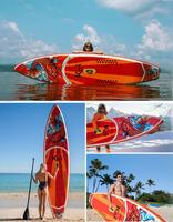 MOQ : 1 pièce, Nouvelle planche de paddle gonflable avec ailerons, Planche de surf et de paddle professionnelle pour l'extérieur
