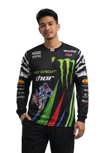 Camiseta Deportiva Premium de Manga Larga, Totalmente Estampada, Transpirable, de Secado Rápido, para Ciclismo, Running, Actividades al Aire Libre y Uso Casual - Product Image 6