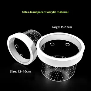 Boîte d'isolement pour aquarium en acrylique flottant - pour la ponte, l'éclosion des œufs et la séparation des alevins, adaptée aux cichlidés et aux plecos - Product Image 2