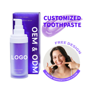 Loại bỏ vết bẩn làm trắng kem đánh răng lâu dài hương thơm làm mới hơi thở răng Tím Burst hạt kem đánh răng để sử dụng nhà - Product Image 1