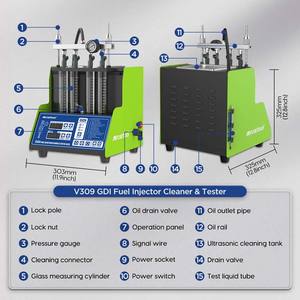 2023 Neuester Hochdruck V309 Auto motor Ultraschall-Einspritz ventil reiniger Gdi und <span class=keywords><strong>Tester</strong></span> reiniger für Injektor - Product Image 4