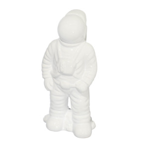 Statuetta di Astronauta in Ceramica, Scultura Cosmica Contemporanea per Arredamento Casa e Ufficio - Product Image 5