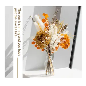 Instagram 가장 인기있는 말린 보존 꽃 수제 꽃다발 작은 장미 꽃 꽃다발 선물 및 공예