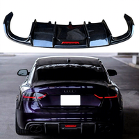 Diffuseur arrière en fibre de carbone pour Audi A5 B8 S5 Coupé 2 portes Cabriolet 2009-2011 S Line Sport Bumper Lip