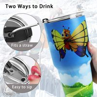 Gobelet isotherme à double paroi en acier inoxydable 304 de 30 oz pour le camping, le café et le vin, avec couvercle, isolation thermique de 12 à 24 heures