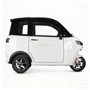 Véhicules électriques neufs à carrosserie fermée certifiés CEE, tricycle électrique à basse vitesse, brommobiel L2e <span class=keywords><strong>sans</strong></span> <span class=keywords><strong>permis</strong></span> de conduire - Product Image 2