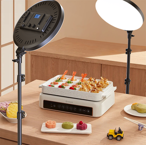 Nuevo 360 bicolor Professionnel Selfie portátil Mini Led escritorio Ringlight moderno estudio de mano anillo de luz Led para <span class=keywords><strong>Youtube</strong></span> - Product Image 5