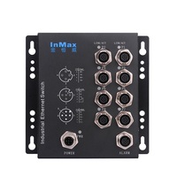 Fabricante InMax, Switch M12, Rohs, Gigabit Lan, Metro, Sistema de Seguridad CCTV, Cámara IP para Vehículos, En50155, Ethernet Industrial, Ferrocarril