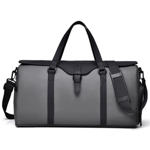 <strong>Custom</strong> Gym Duffle Bag Oxford Sports Weekender Polyester Travel Bag With Independent Shoe Compartment - Product Image 6